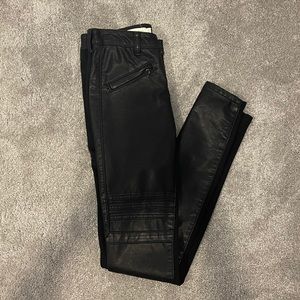 Pilcro black moto pants